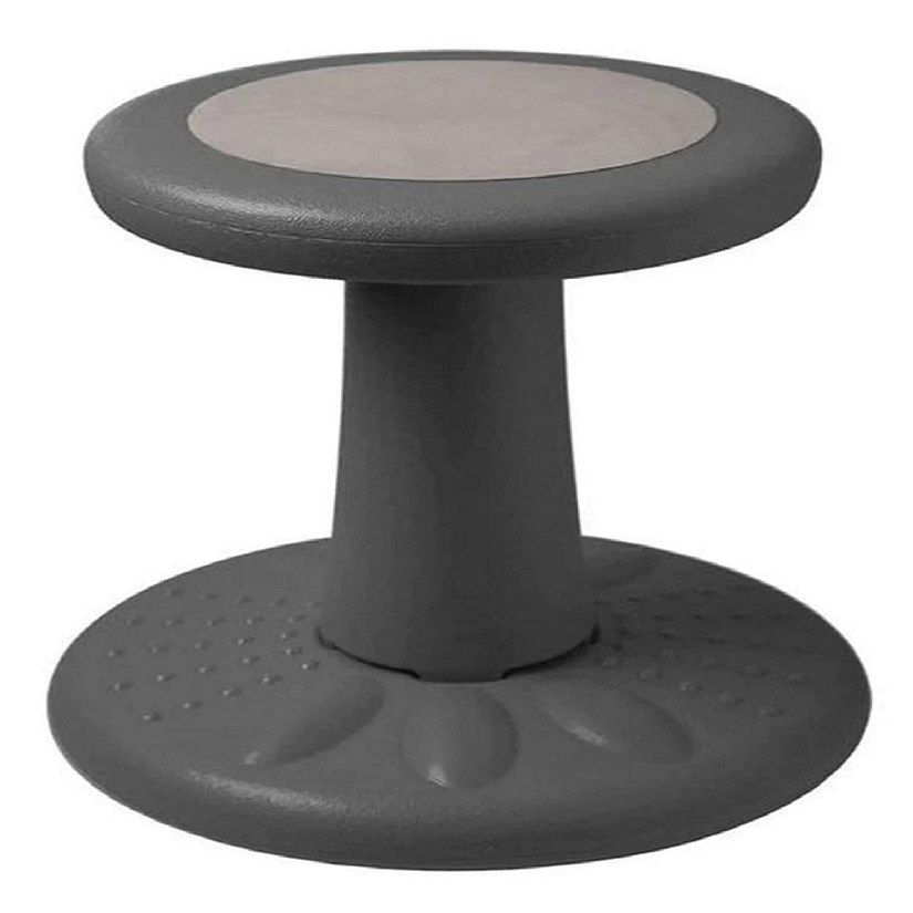 Active Chairs Wobble Stool for Kids, Flexible Seating Improves Focus and Helps ADD/ADHD, 14-Inch Preschool Chair, Ages 3-7, Gray Image