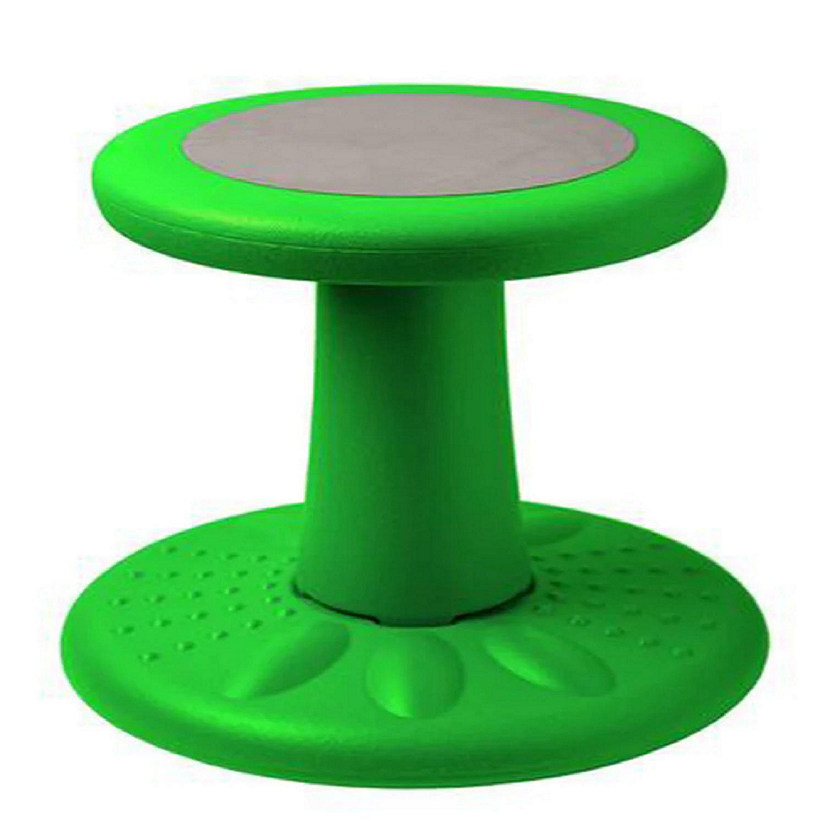 Active Chairs Wobble Stool for Kids, Flexible Seating Improves Focus and Helps ADD/ADHD, 14-Inch Preschool Chair, Ages 3-7, Green Image