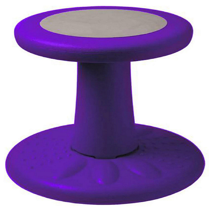 Active Chairs Wobble Stool for Kids, Flexible Seating Improves Focus and Helps ADD/ADHD, 14-Inch Preschool Chair, Ages 3-7, Purple Image