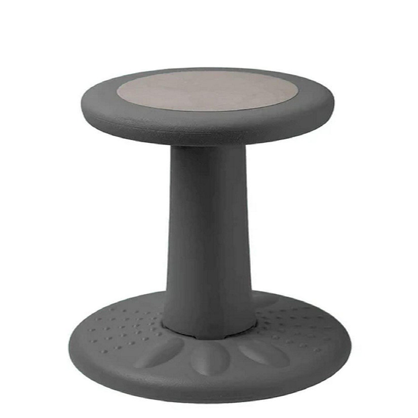 Active Chairs Wobble Stool for Kids, Flexible Seating Improves Focus and Helps ADD/ADHD,  17.75-Inch Pre-Teen Chair, Ages 7-12, Gray Image