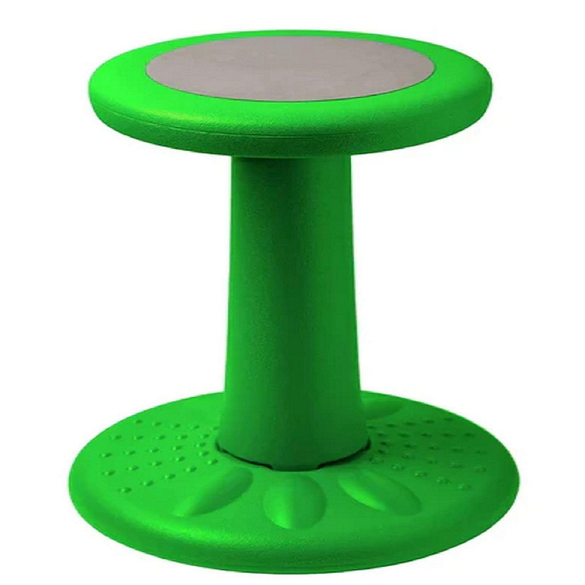 Active Chairs Wobble Stool for Kids, Flexible Seating Improves Focus and Helps ADD/ADHD,  17.75-Inch Pre-Teen Chair, Ages 7-12, Green Image