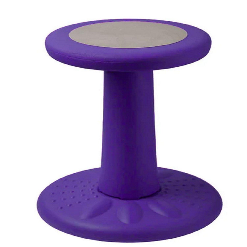 Active Chairs Wobble Stool for Kids, Flexible Seating Improves Focus and Helps ADD/ADHD,  17.75-Inch Pre-Teen Chair, Ages 7-12, Purple Image