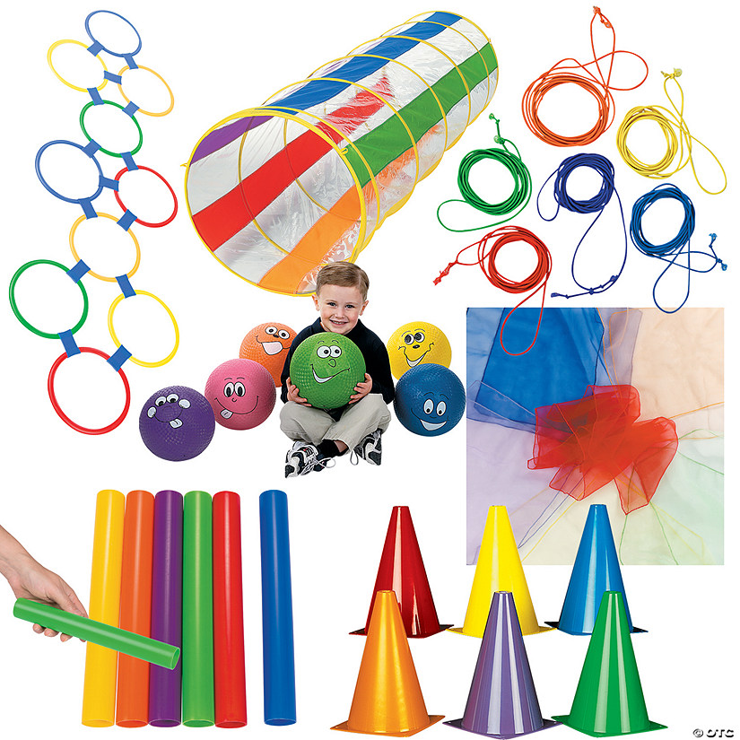 Active Play Gym & Recess Games Activity Kit for Kids - 80 Pc. Image