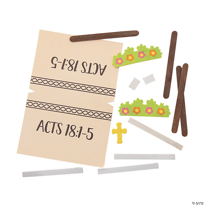 Acts 18:1-5 Tent Craft Kit - Makes 12 Image