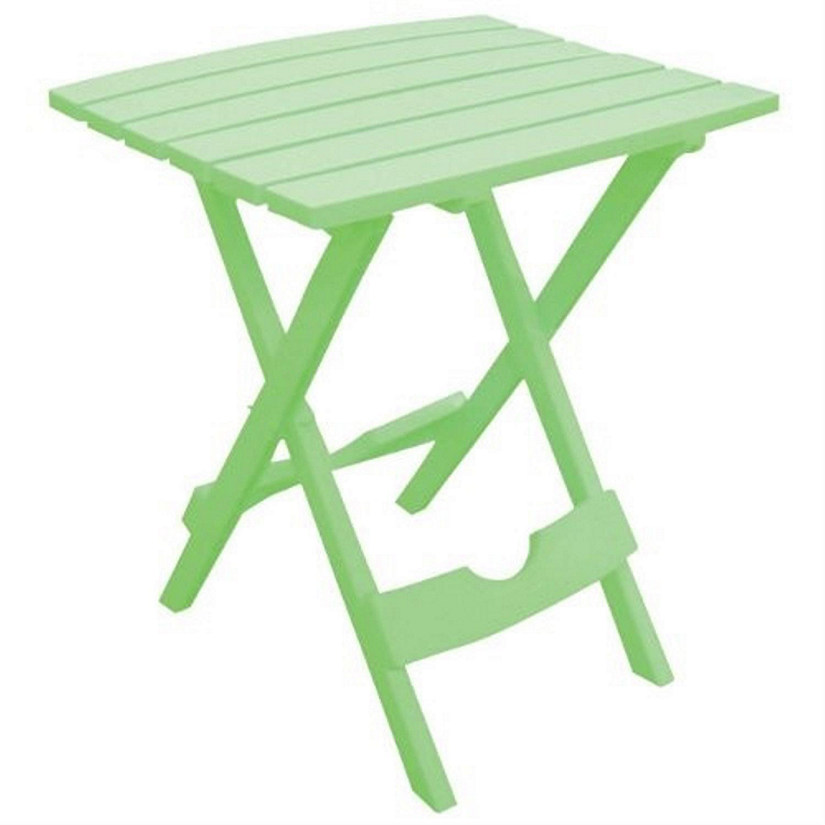 Adams 8510-08-3734 Quik-fold Portable Side Table, Resin, Summer Green Image