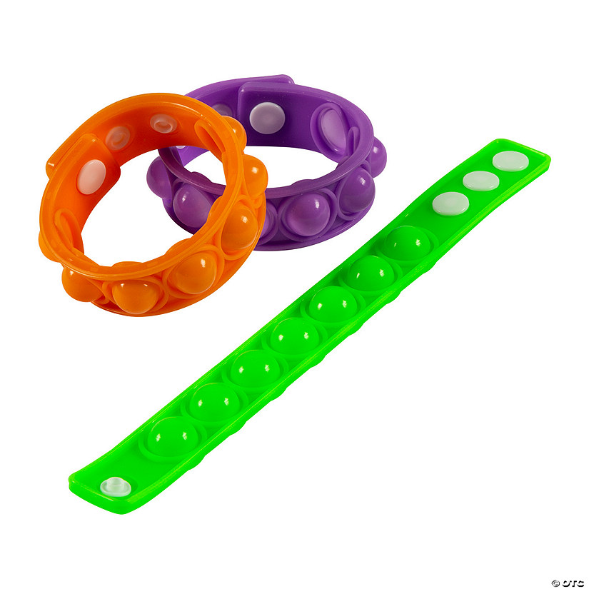 Adjustable Halloween Lotsa Pops Bracelets - 12 Pc. Image