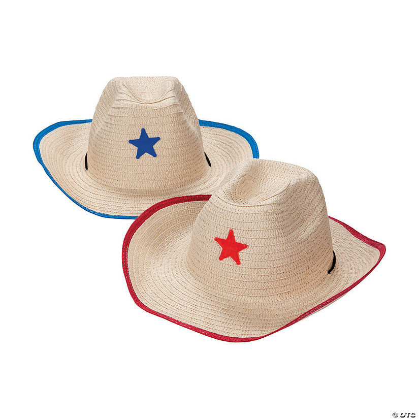 Adult Cowboy Hats with Star Assortment - 12 Pc. Image