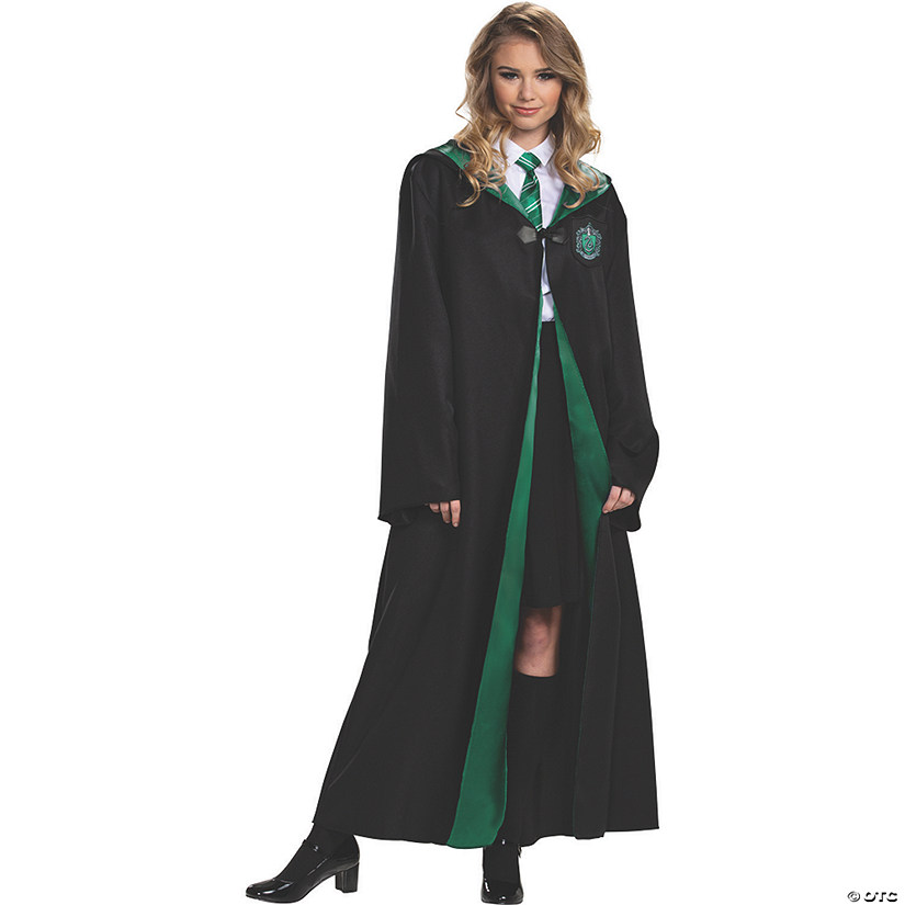 Adult Deluxe Harry Potter Slytherin Robe – Plus | Oriental Trading