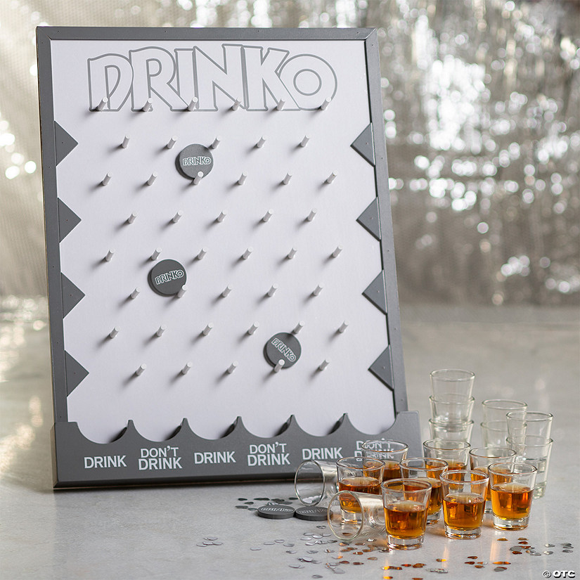 Adult Drinking Disc Drop Game with Shot Glasses - 13 Pc. Image