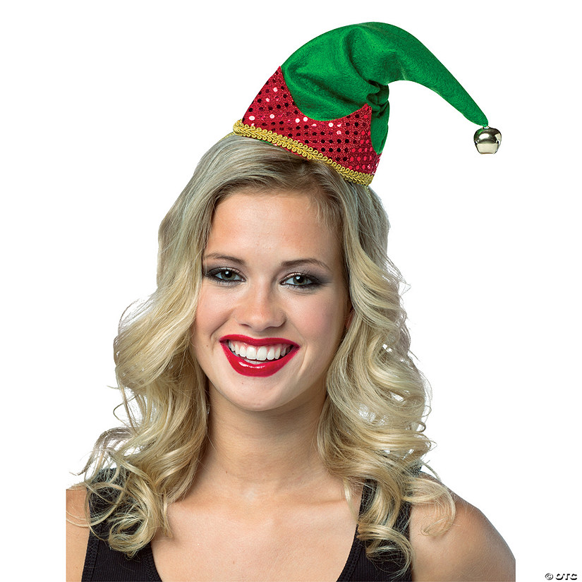 Adult Elf Hat On Headband Image