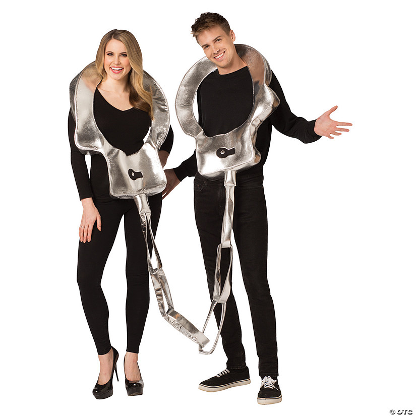 Adult Handcuffs Couples Costume Image