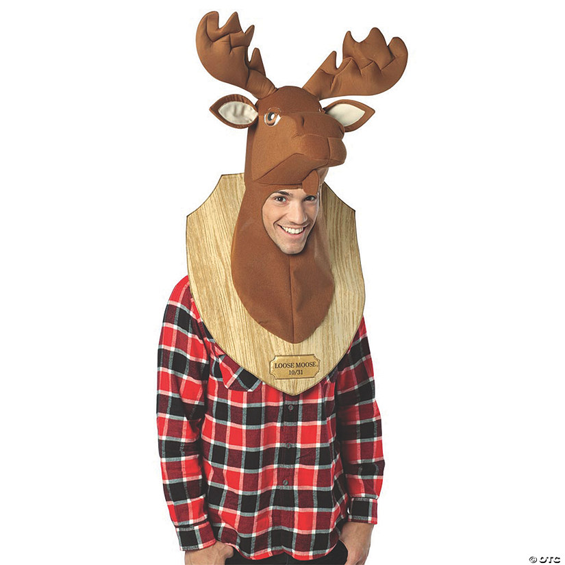 Adult Loose Moose Trophy Costume Headpiece Image