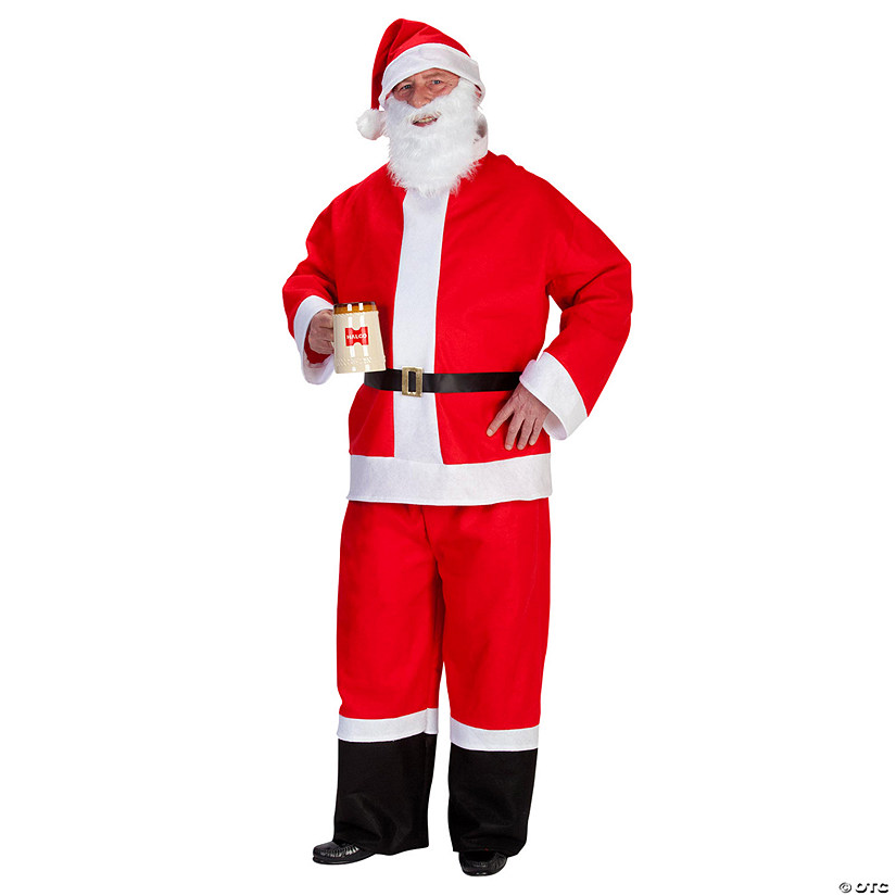 Adult Men&#8217;s 5-Piece Saloon Spree Santa Suit Image