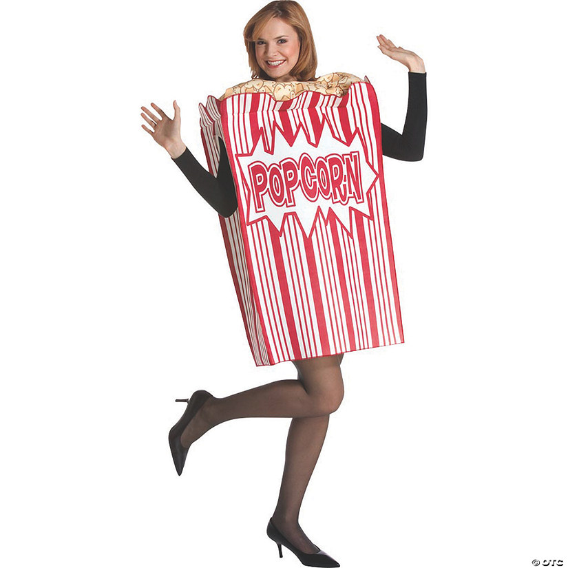 Adult Movie Night Popcorn Costume - Standard Image