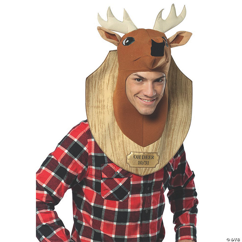 Adult Oh Deer Trophy Costume Headpiece Image