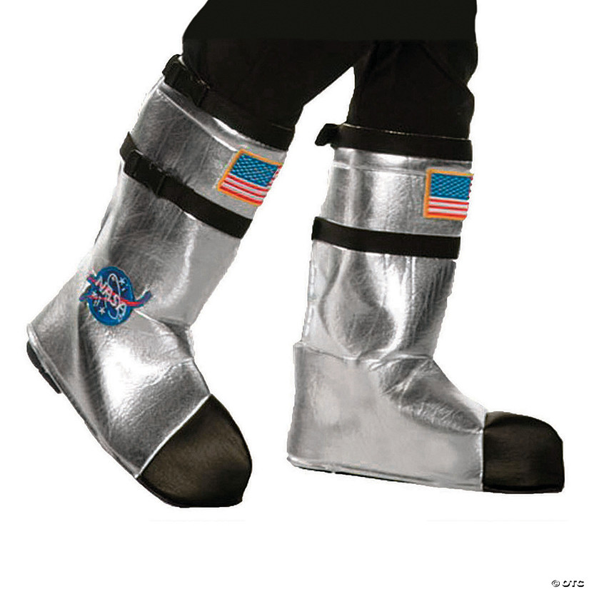 Adult&#8217;s Astronaut Boot Covers - Silver Image