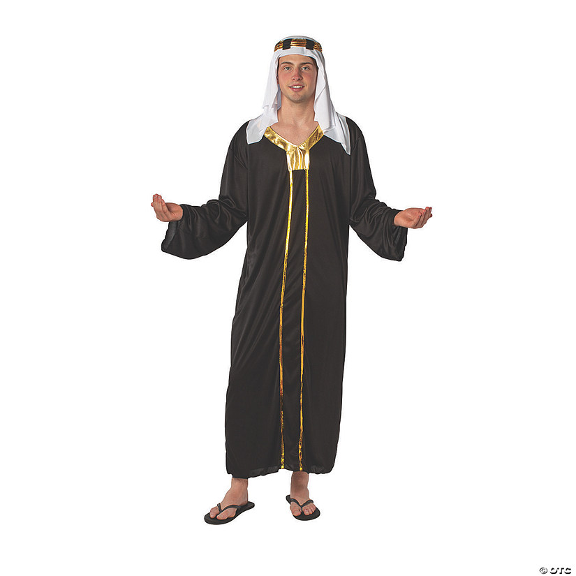 Adult&#8217;s Black & Gold Shepherd Costume Image