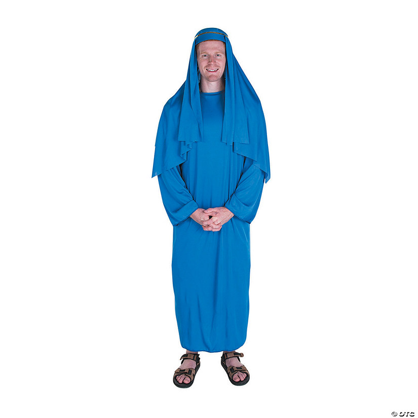 Adult&#8217;s Blue Nativity Robe & Headpiece Image