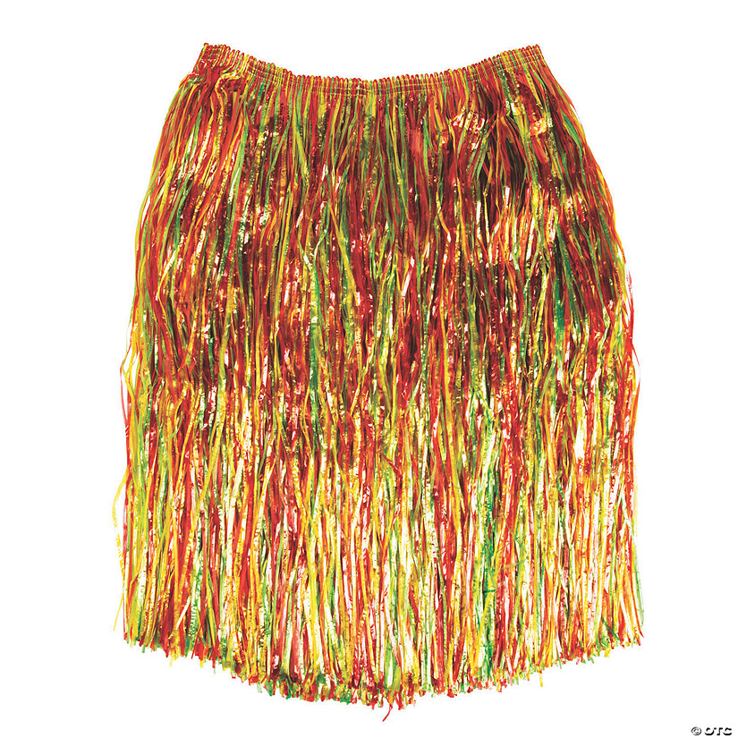 Adult&#8217;s Multicolor Grass Hula Skirt Image