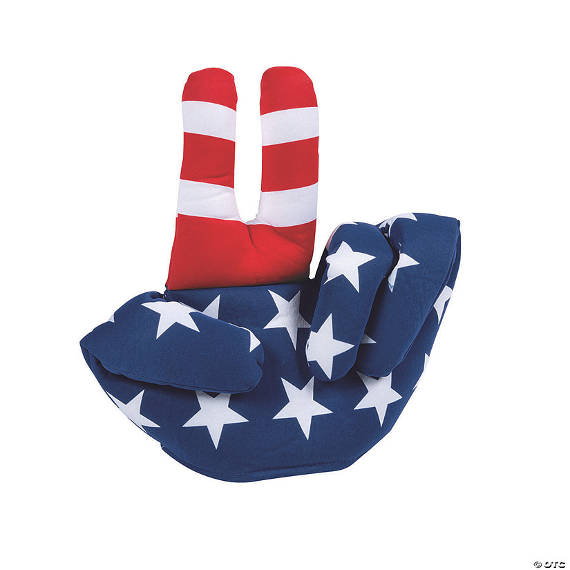 Adult&#8217;s Patriotic Peace Sign Hat Image