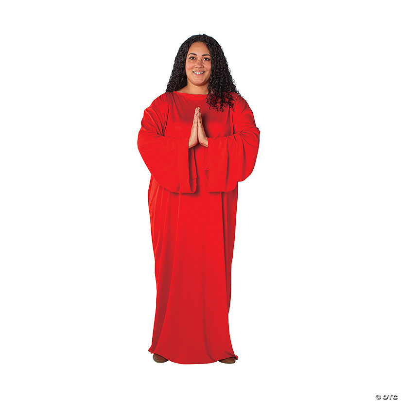 Adult&#8217;s Plus Size Red Nativity Gown Image