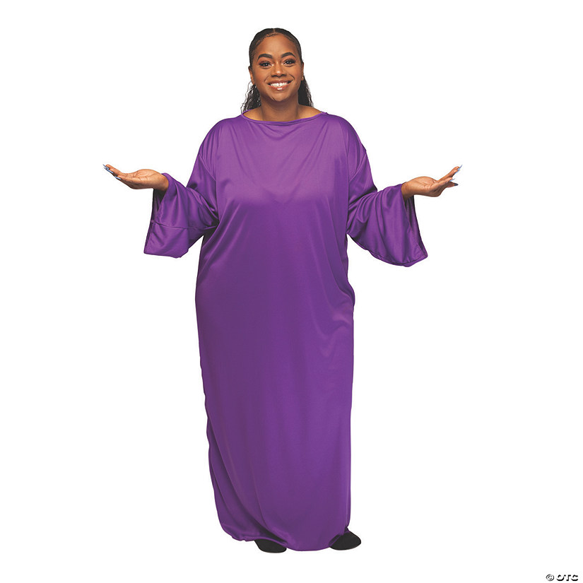 Adult&#8217;s Purple Plus-Size Nativity Gown Image