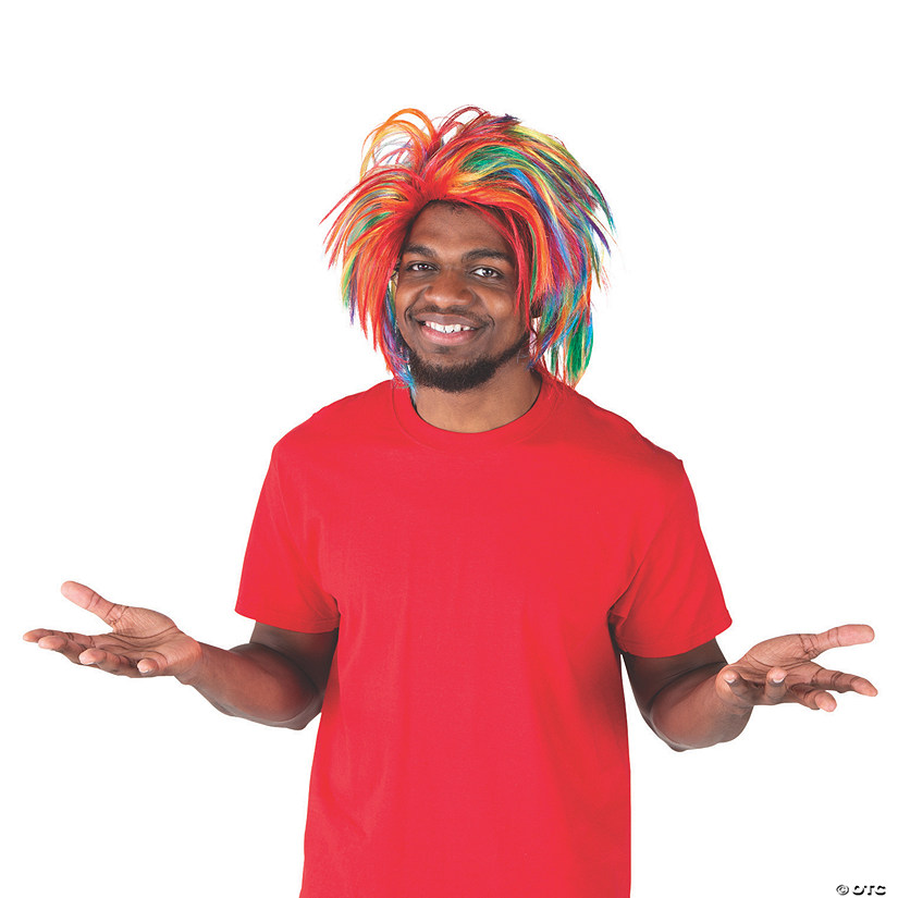 Rainbow Amscan Crazy Party Wig Costume 