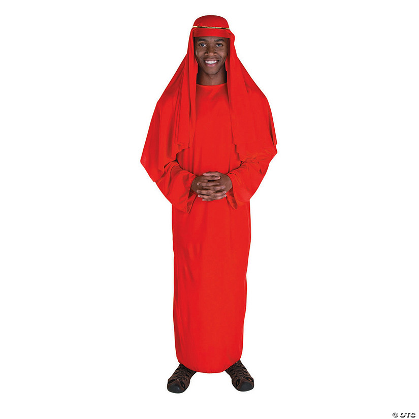 Adult&#8217;s Red Nativity Robe & Headpiece Image