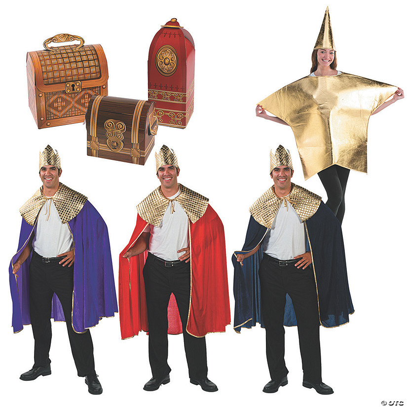 Adult&#8217;s Wise Men Costume Kit with Props - 7 Pc. Image