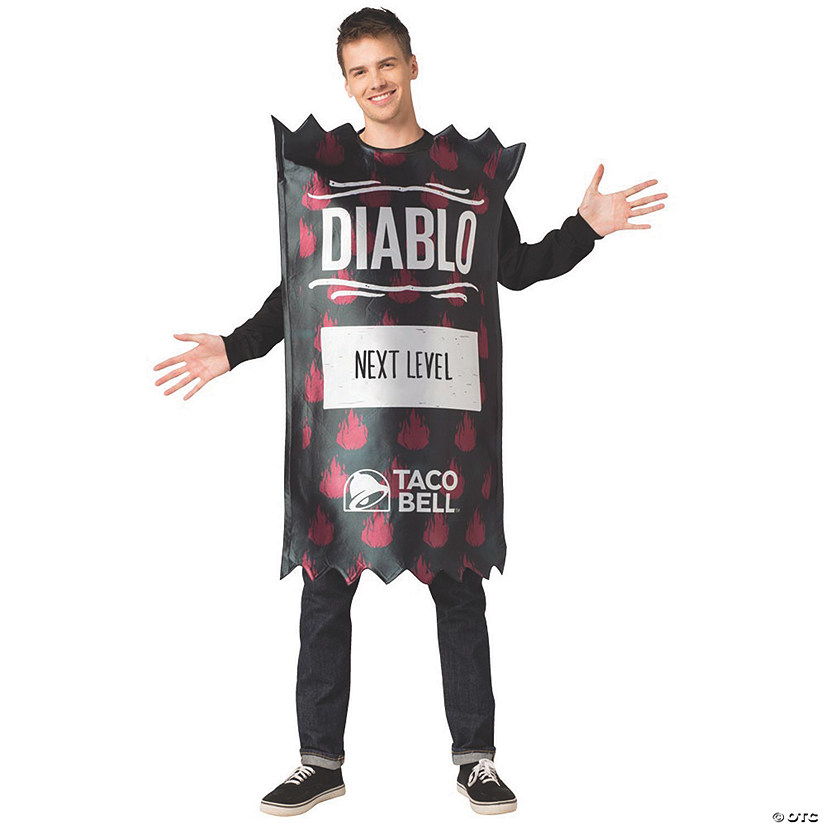 Adult Taco Bell Diablo Sauce Costume Image
