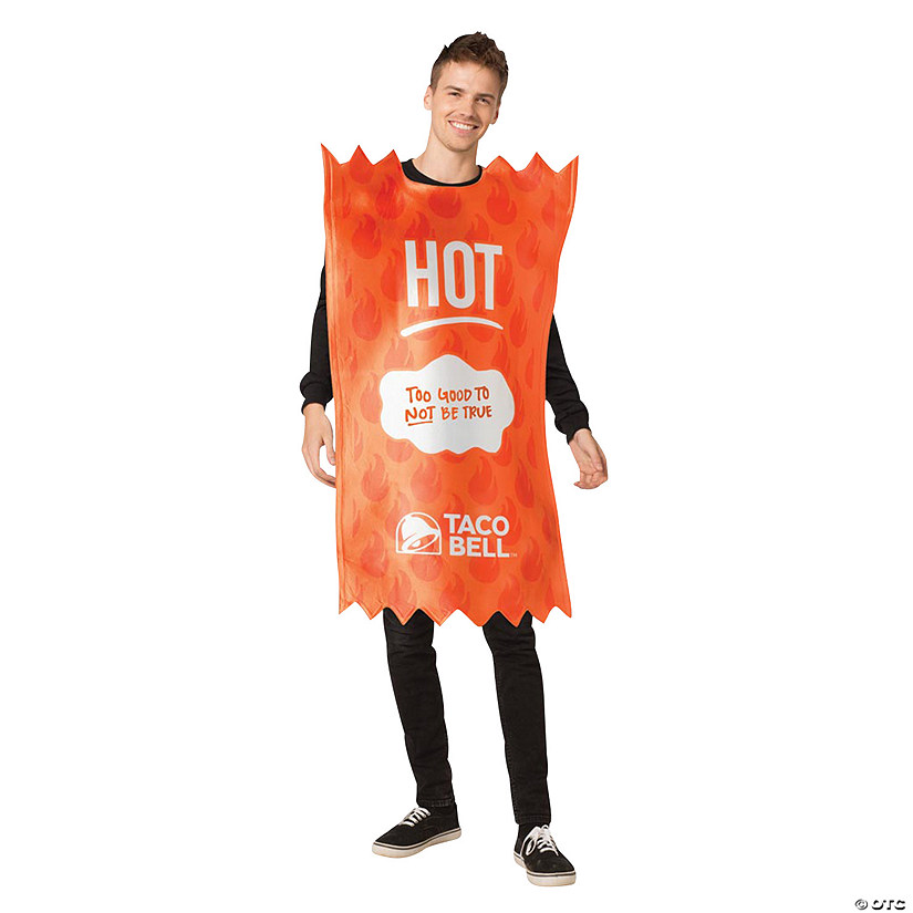 Adult Taco Bell Hot Sauce Costume Image