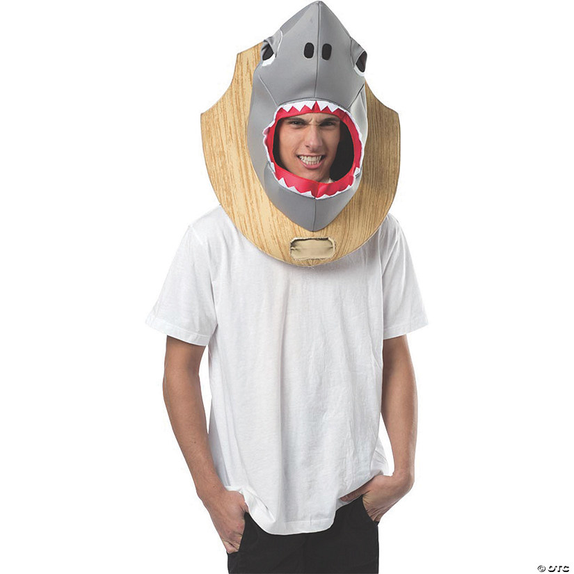 Adult Trophy Head Shark Costume Image