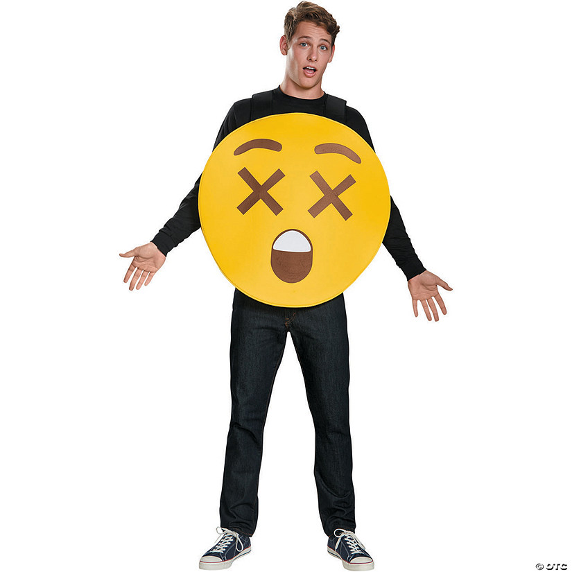 Adult X-Ray Eyes Emoji Sandwich Board Costume Image