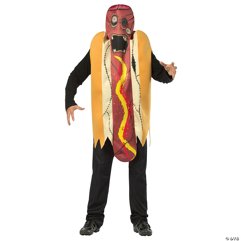 Adult Zombie Hot Dog Costume One Size 38-47 Image