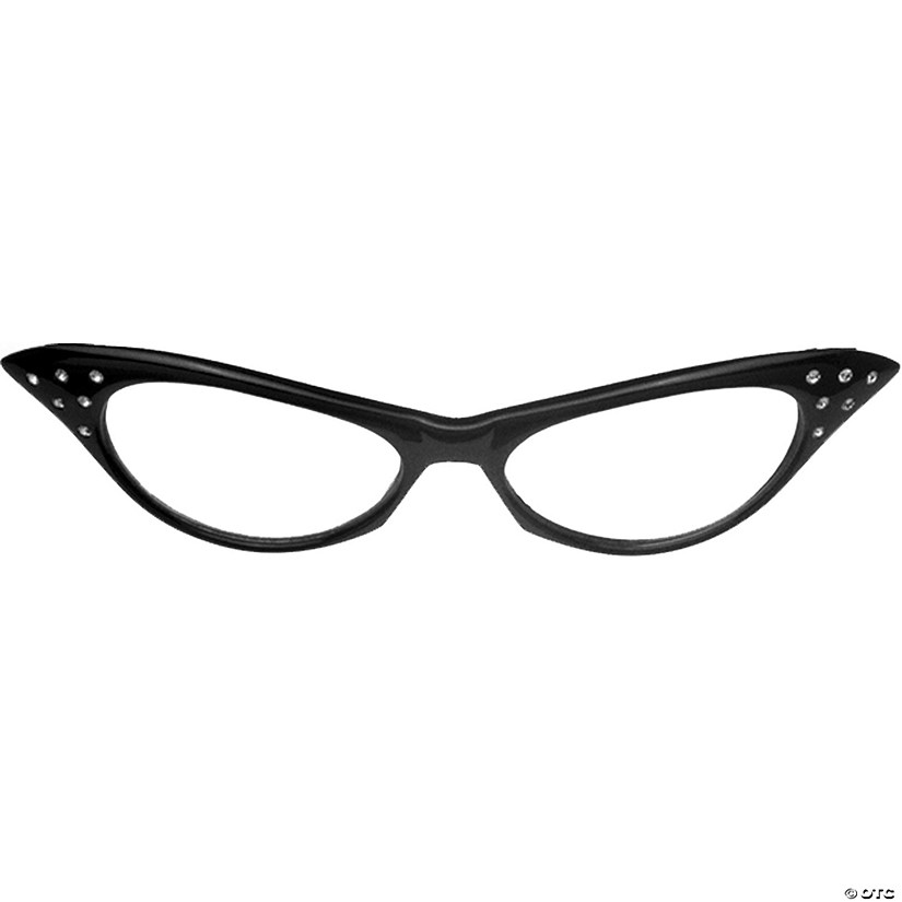 Adults 50s Rhinestone Glasses - 1 Pc. Image