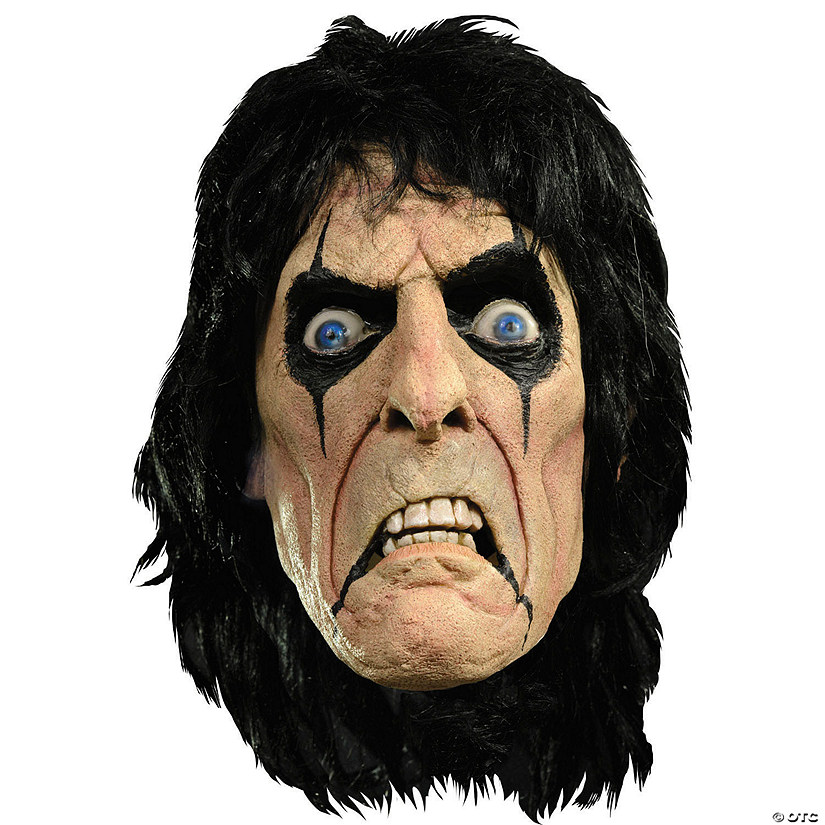 Adults Alice Cooper Overhead Latex Mask - One Size Image