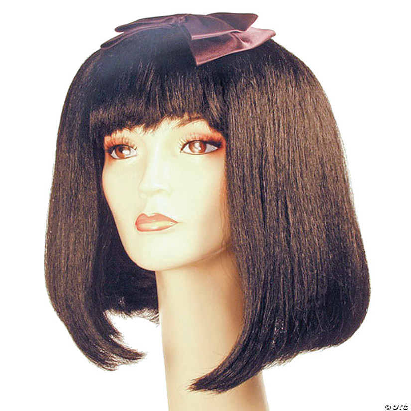 Adults Bargain Bob Wig with Bow Image