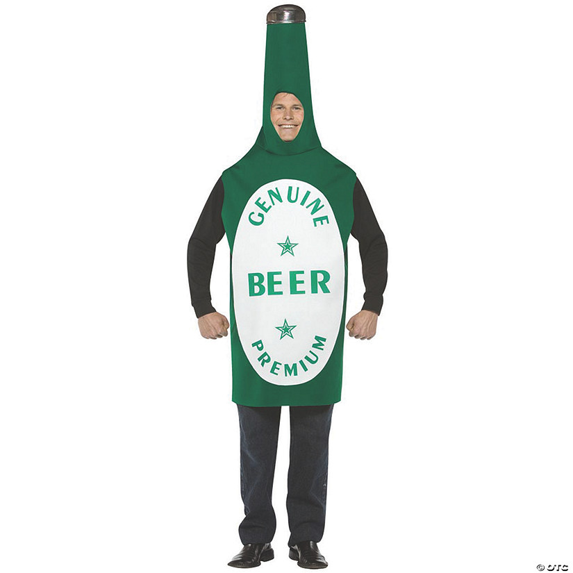 Adult's Beer Bottle Costume Image