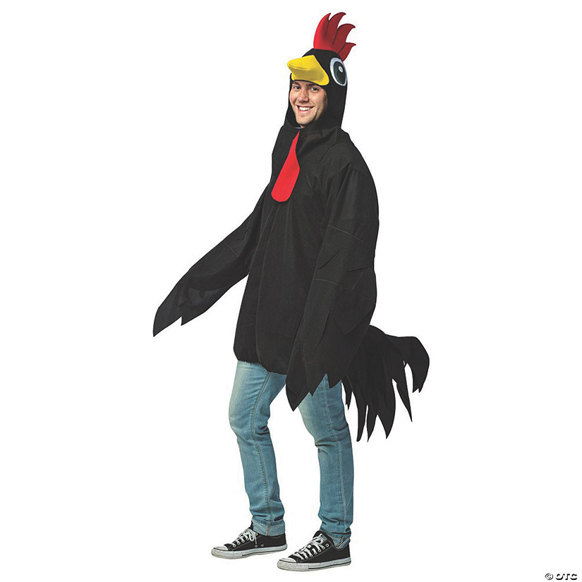 Adult's Black Rooster Costume Image