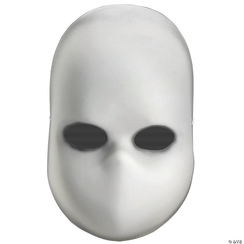 Adults Blank Black Eyes Doll Mask Image