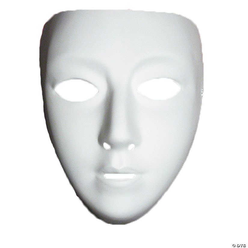 Adults Blank Female Mask Image