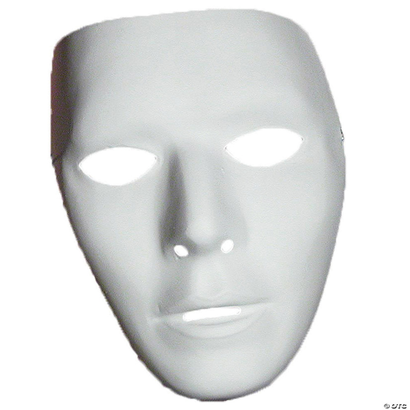 Adult's Blank Male Mask Image