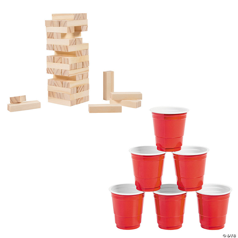 Adult's Block Tower Drinking Game Kit - 101 Pc. Image