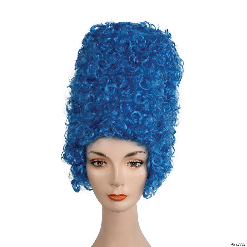 Adults Blue Beehive Wig Image