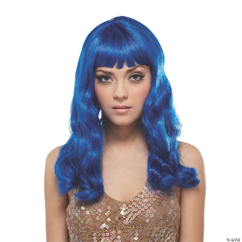 Adults Blue California Wig Image