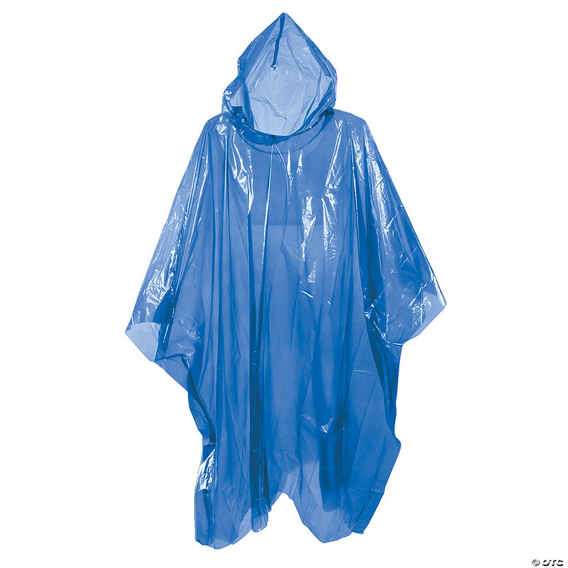 Adult's Blue Rain Ponchos - Discontinued