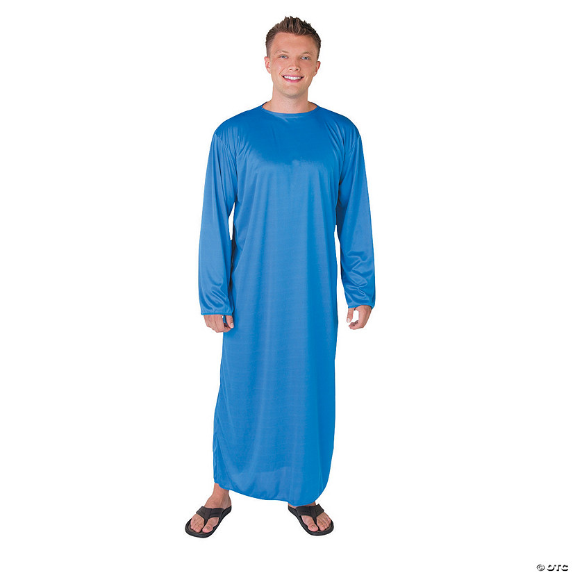 Adults Blue Wise Man Robe Polyester Nativity Costume One Size