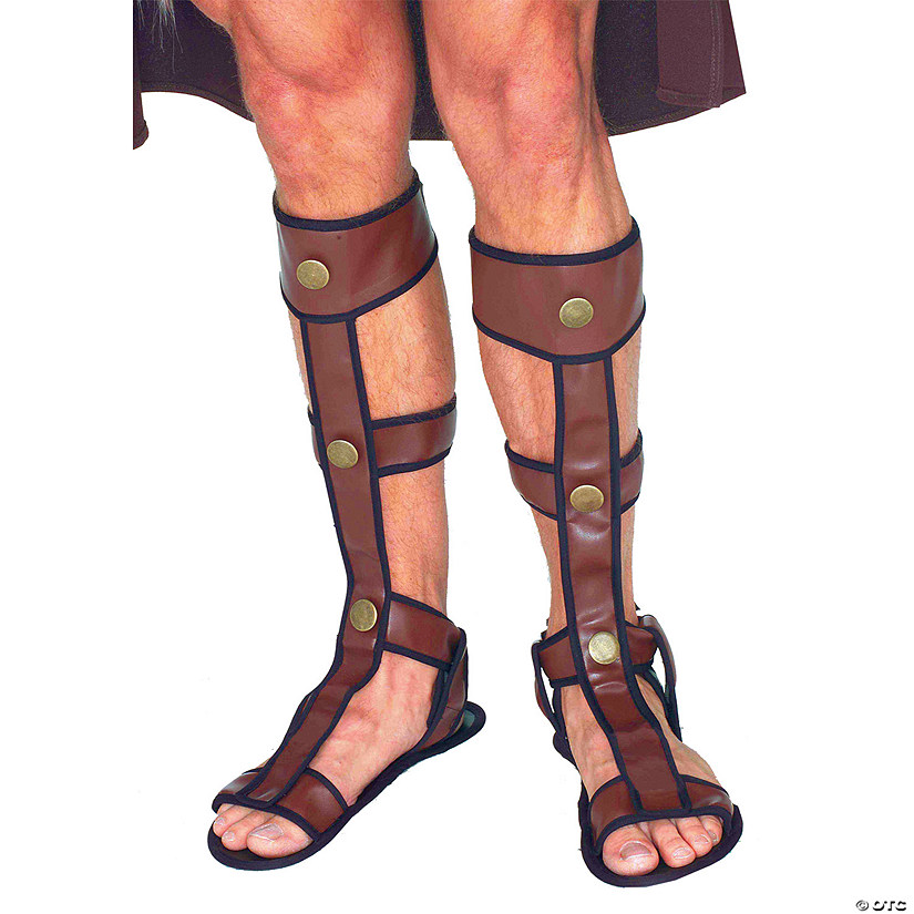 Adults Brown Gladiator Sandals Image
