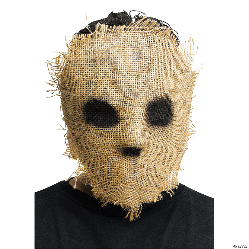 Adults Burlap Horror Hockey Mask Image