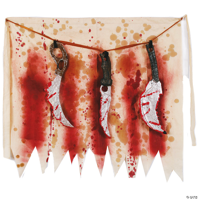 Adults Butcher Apron with Knives Costume Image
